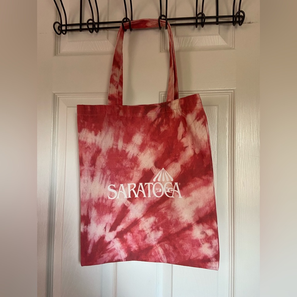Saratoga Red Tie-Dye Tote Bag - Picture 2 of 2